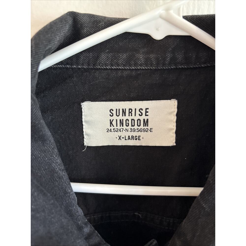 Sunrise Kingdom - black denim jacket in a - size XL - Picture 2 of 7